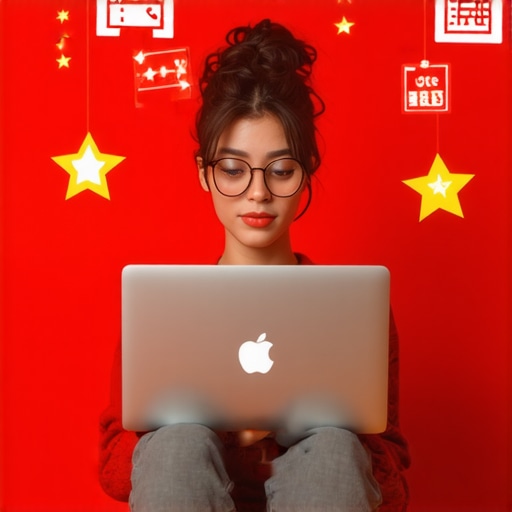 Person comparing different business laptops online with price tags and review stars.