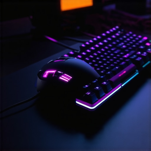 A gamer with premium accessories in a well-lit gaming environment.