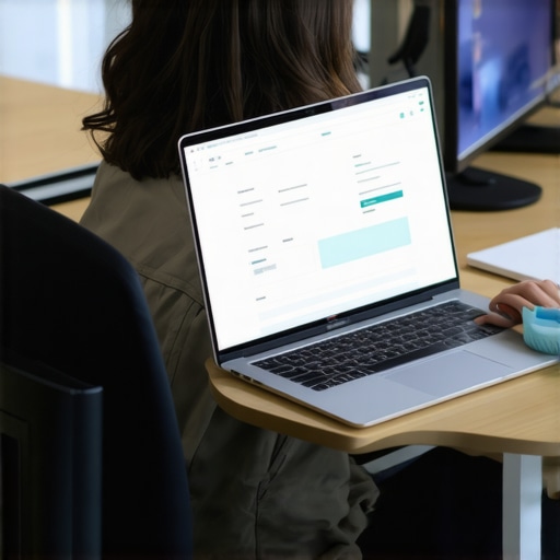 Person researching and comparing different laptop models and deals on a desktop computer.