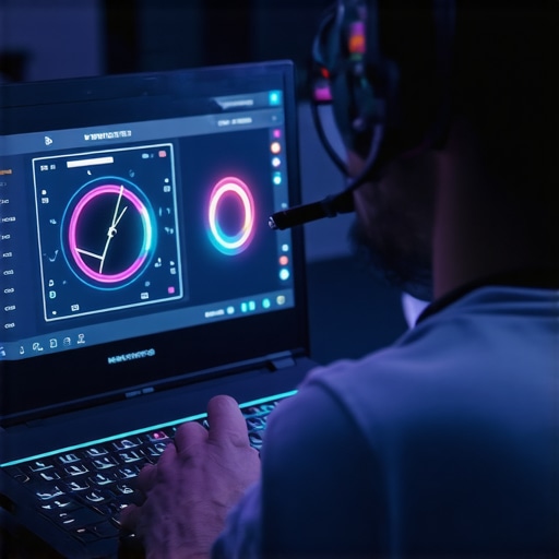 Screenshot of HWMonitor software displaying CPU and GPU temperatures on a gaming laptop.
