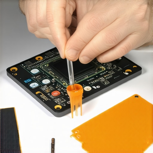 Tech enthusiast applying thermal paste to a laptop CPU to improve cooling performance