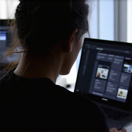 Person analyzing various laptops with specs for budget shopping.