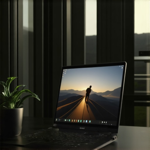 A sleek high-end laptop connected to an external monitor, optimized for video editing.