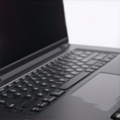 A rugged business laptop with reinforced chassis and spill-resistant keyboard being used outdoors