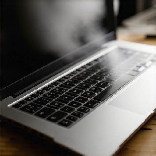 Person cleaning laptop vents with compressed air to improve cooling