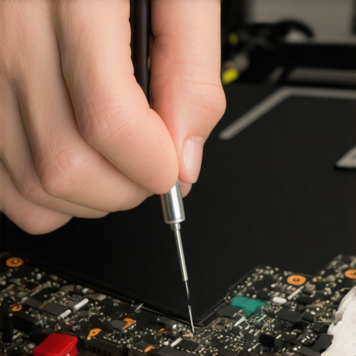 Maintaining Laptop Hardware Technician performing hardware maintenance on a laptop to ensure long-term performance