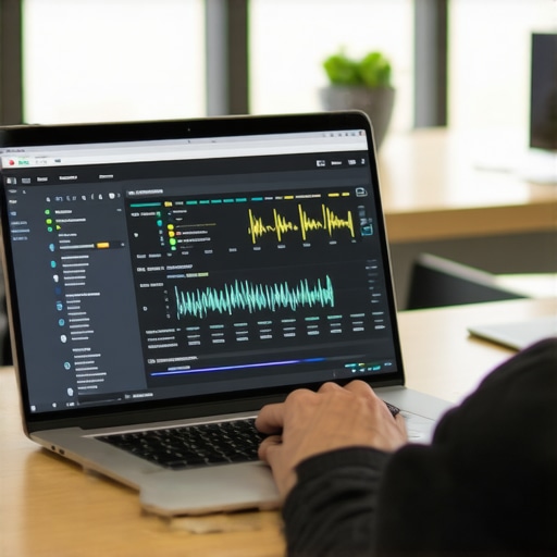 Person checking active processes on a laptop to identify power consumers.