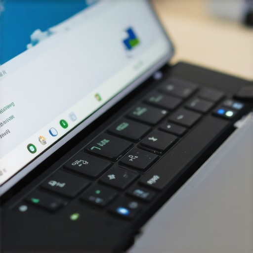 Person using laptop for testing battery duration by monitoring usage until it powers off.