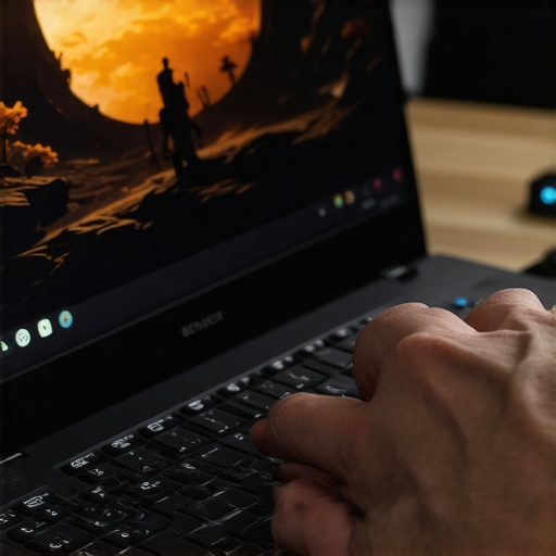 Adjusting Screen Brightness for Battery Efficiency Gaming laptop screen displaying brightness adjustment settings