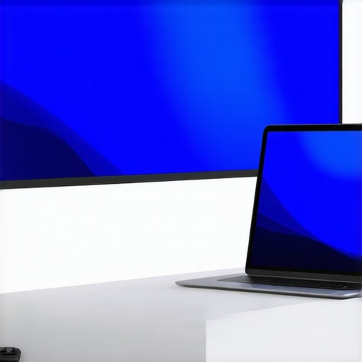 Laptop and tablet connected to create a dual monitor workspace.