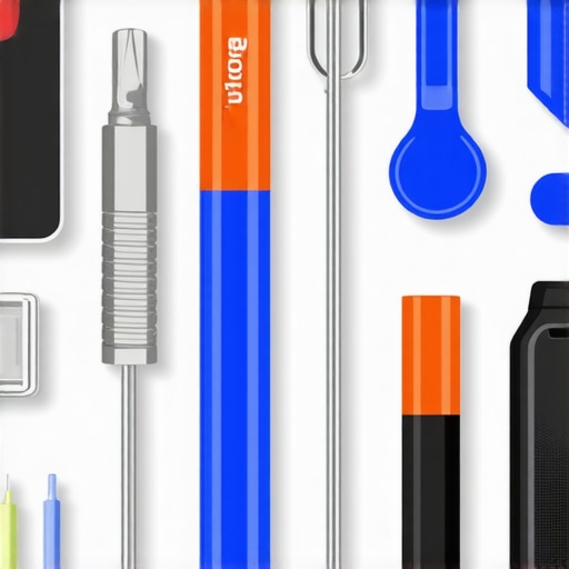 Laptop Maintenance Tools for Longevity Tools for maintaining and repairing a laptop including screwdrivers, thermal sensor, and cleaning supplies.