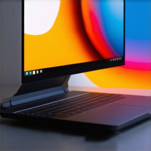 Laptop screen with anti-glare coating and clear viewing angles.