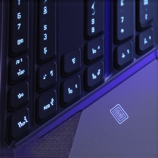 A detailed view of a laptop keyboard highlighting sealed keys and drainage features