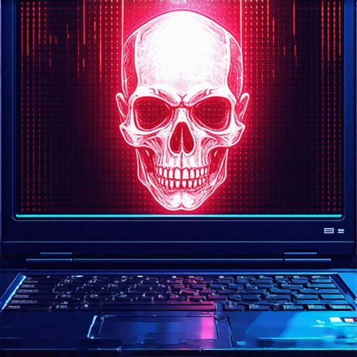 BIOS Level Security Vulnerabilities A conceptual image showing a compromised laptop BIOS screen representing advanced malware persistence.