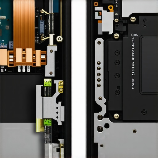 Internal view showing the cooling system and build quality differences between professional and budget laptops.