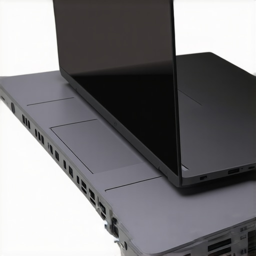 Close up of laptop cooling vents showing copper heat sinks