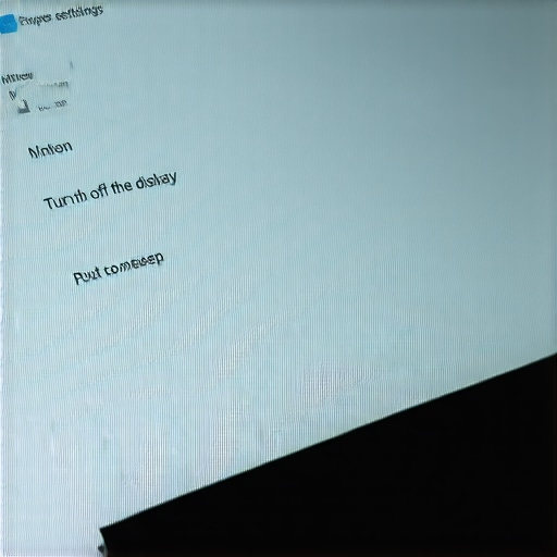 Screenshot of Windows power options set to never sleep for battery calibration