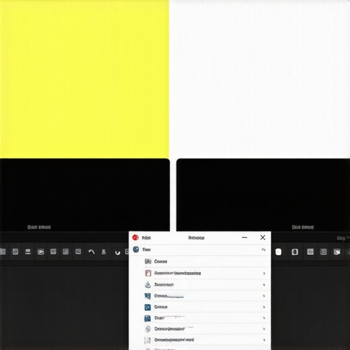 A split screen showing a laptop display before and after disabling night light settings to fix a yellow tint.