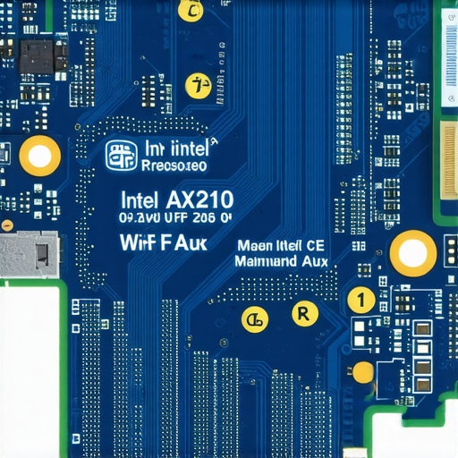 Close-up of a laptop internal Wi-Fi card with antenna cables properly connected.