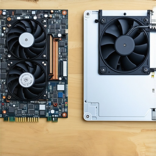 Comparison of professional laptop cooling versus budget laptop cooling components.