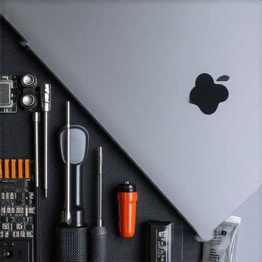 Close-up of a laptop repair kit and thermal paste for hardware maintenance