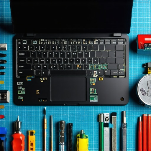 Essential Laptop Maintenance Tools Professional laptop repair tools and disassembled hardware