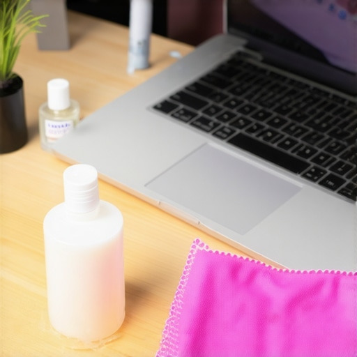 A collection of tools for cleaning and maintaining a laptop to ensure long-term performance.