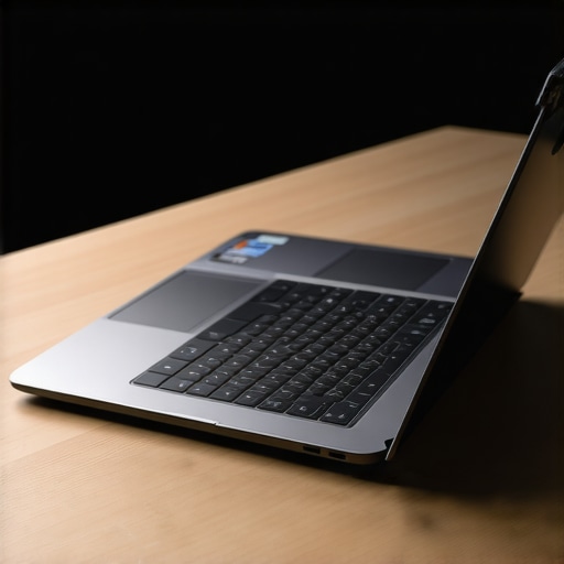 Close-up of side-mounted thermal vents on a professional laptop emphasizing performance and cooling design.