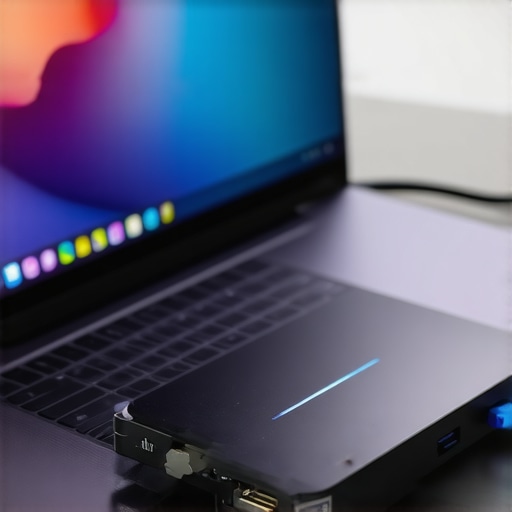Fast external SSD transferring files to a laptop