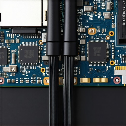 Internal View of a Modular Laptop WiFi Card Close-up of a swappable M.2 WiFi module inside a business laptop