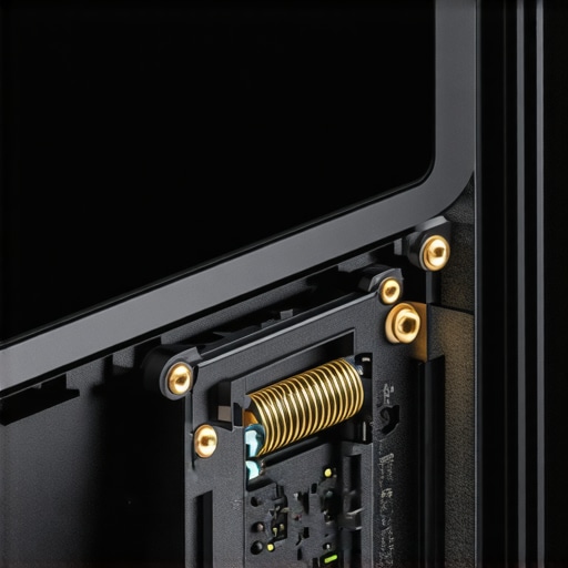 Close-up shot of a mechanical switch mechanism used in high-end laptop accessories