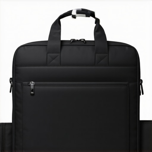 Close-up of the internal padding and laptop suspension system in a professional bag