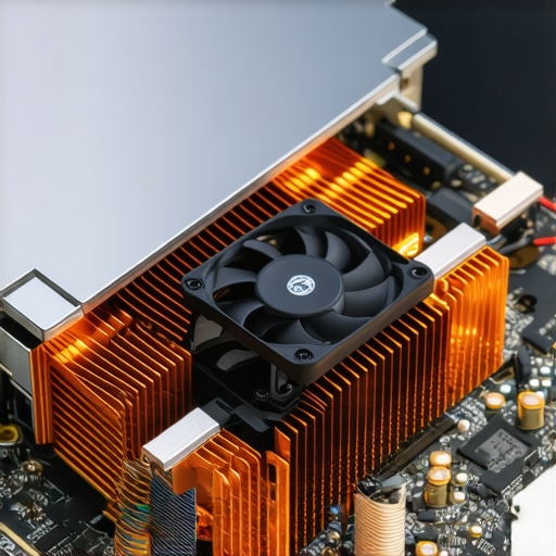A detailed look at the copper heat pipes and cooling fan inside a modern laptop.