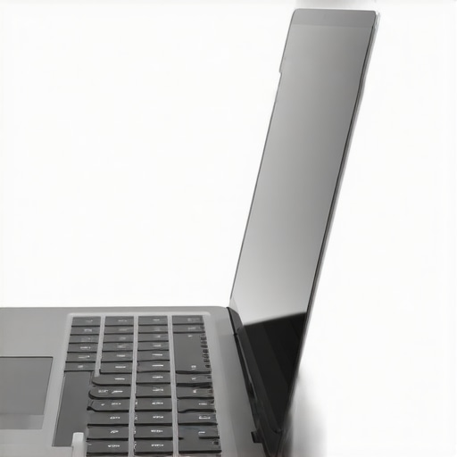 A physical webcam shutter sliding over a laptop camera lens for ultimate privacy