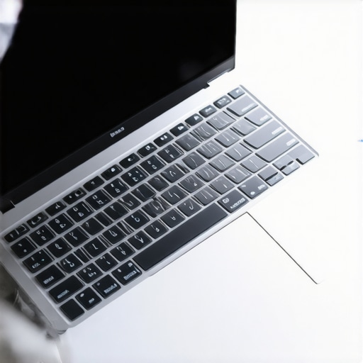 Professional Business Laptop Keyboard with Physical F-Keys Close-up of a laptop keyboard showing tactile function keys and a centered trackpad for productivity