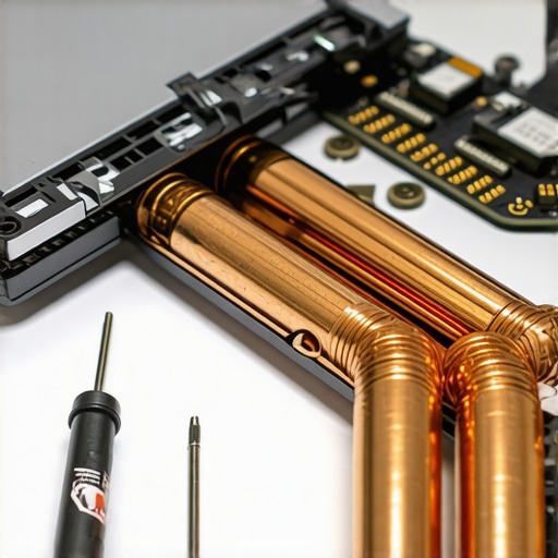 A set of professional tools for maintaining and repairing a high-end business laptop.