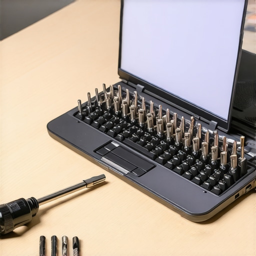 Professional Laptop Repair and Maintenance Toolkit Precision screwdriver set used for laptop maintenance and thermal paste replacement.