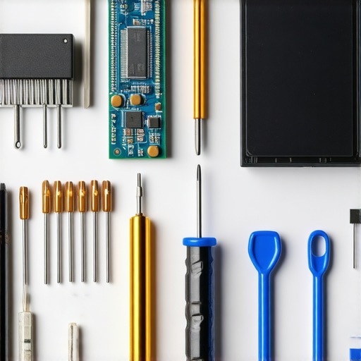 Professional Laptop Repair and Maintenance Tools A detailed toolkit for laptop repair including precision drivers and anti-static tools.