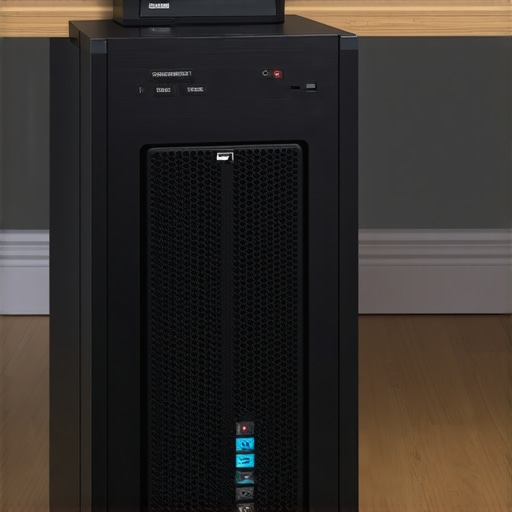 Professional UPS Power Management System An advanced uninterruptible power supply protecting a premium home office setup