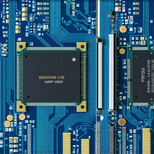 Soldered RAM and Thermal Heat Pipes A close-up view of internal laptop components focusing on soldered memory and the cooling system.