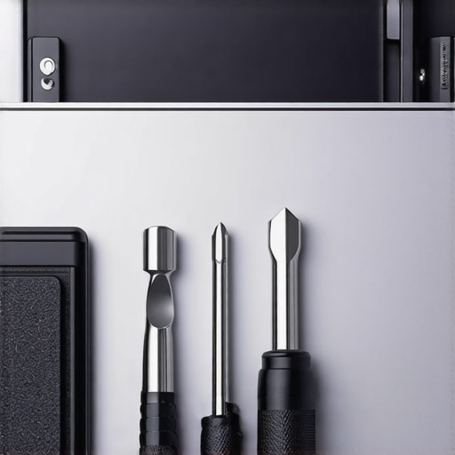 Professional screwdriver set with specialized bits for opening modern laptops