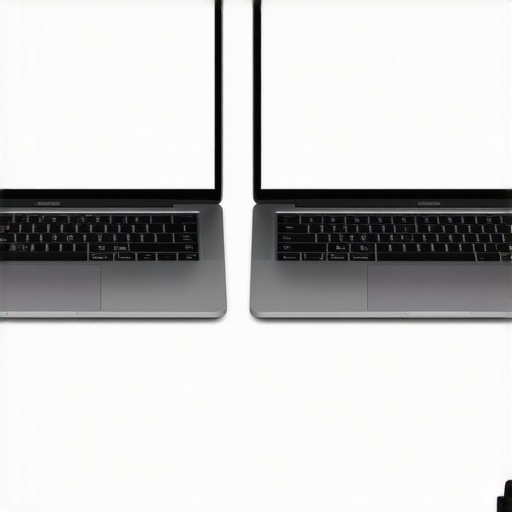 The 4K vs 1080p Screen Comparison Comparison of laptop screen resolutions showing minimal visual difference on small displays.