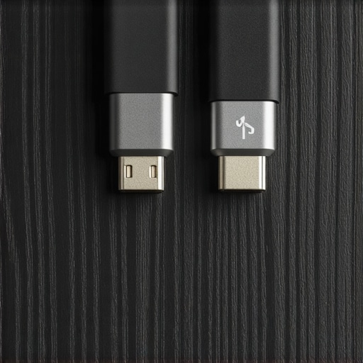Close up of two USB-C cables showing different speed capabilities