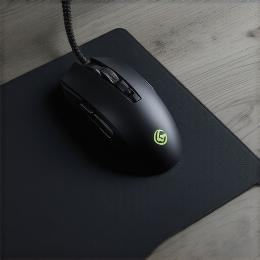 The ultimate mouse bungee setup for zero cable drag A weighted mouse bungee holding a braided cable on a professional gaming desk to eliminate cable drag and improve reliability.