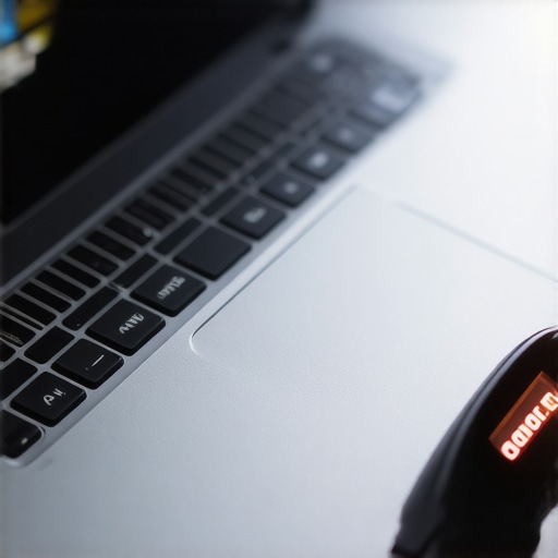 Thermal Testing on White Laptop Chassis Measuring heat levels on a white laptop to prevent yellowing