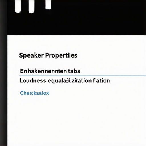Adjusting the Windows audio properties and enhancements menu to fix thin laptop sound.
