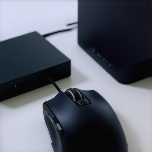 High-performance gaming mouse with a wireless receiver extension